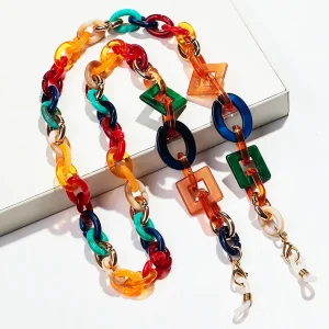 Colorful Glasses Chain Geometric