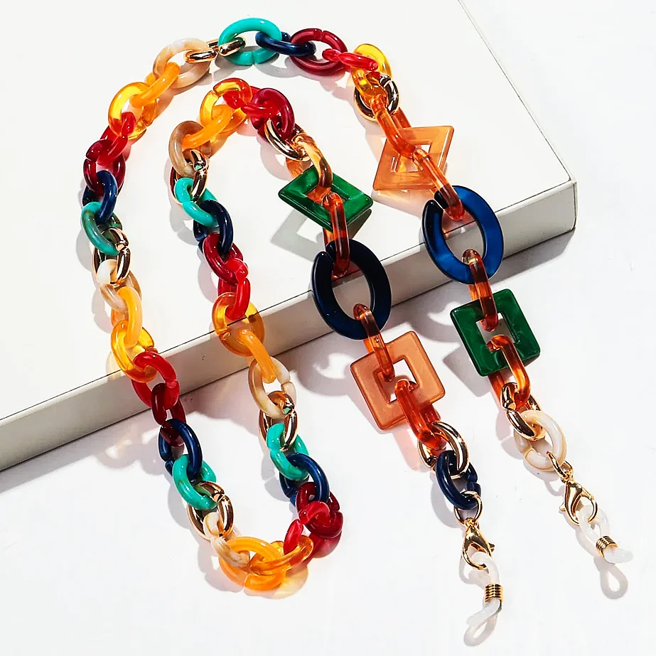 Colorful Glasses Chain Geometric